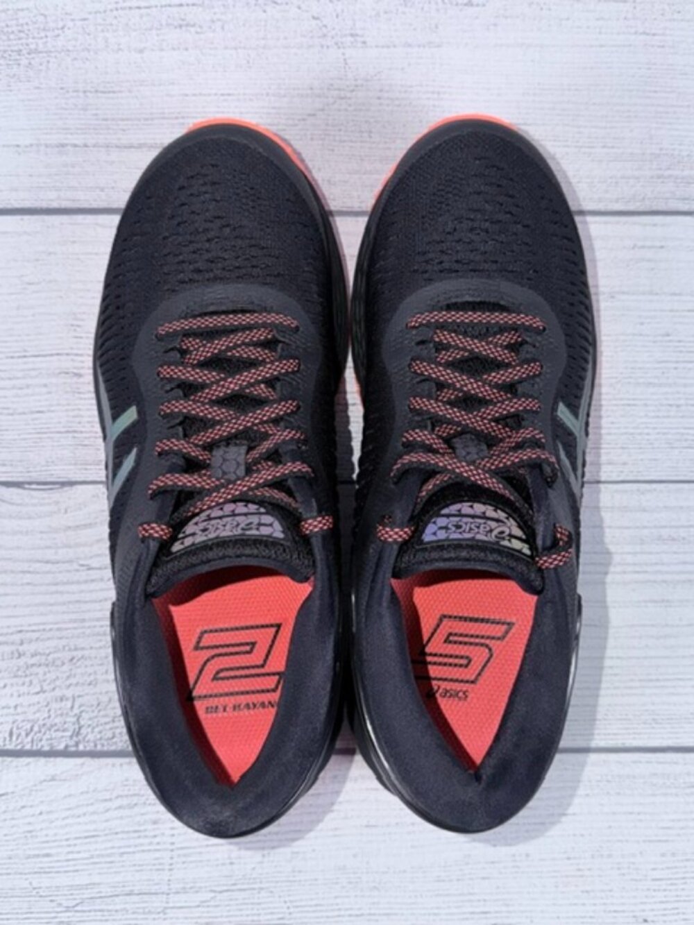 🧡ASICS Gel-Kayano 25 Lite-Show Running Shoes Black/Black Women's Size 8 - Picture 3 of 15